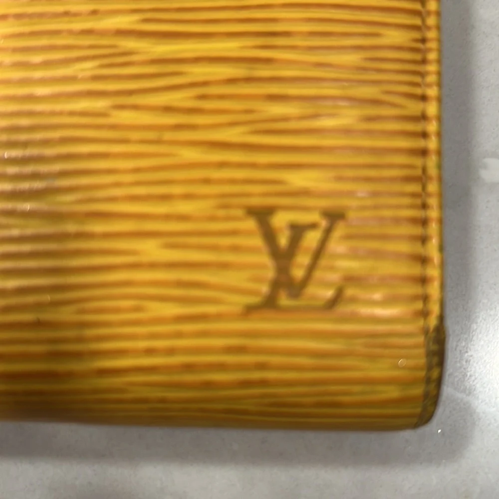 Louis Vuitton Viennois Epi Yellow Wallet